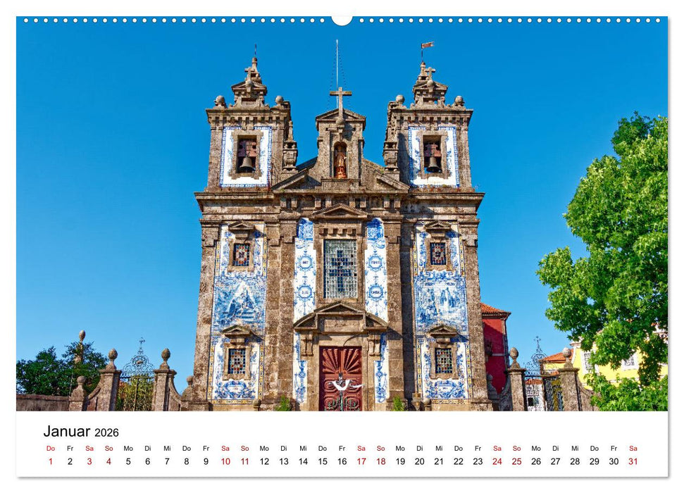 Porto und Gaia - Ausblicke und Einsichten (CALVENDO Premium Wandkalender 2026)