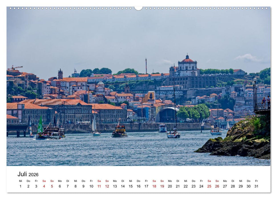 Porto und Gaia - Ausblicke und Einsichten (CALVENDO Premium Wandkalender 2026)