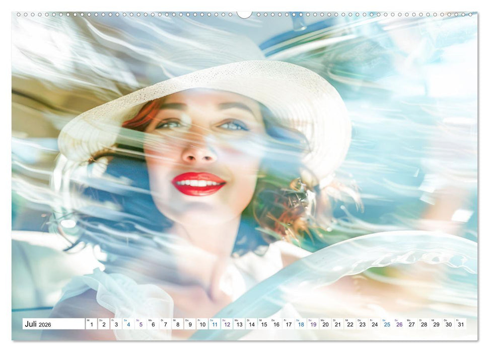 Doppelbelichtung in luftig leichten KI-Bildern (CALVENDO Premium Wandkalender 2026)