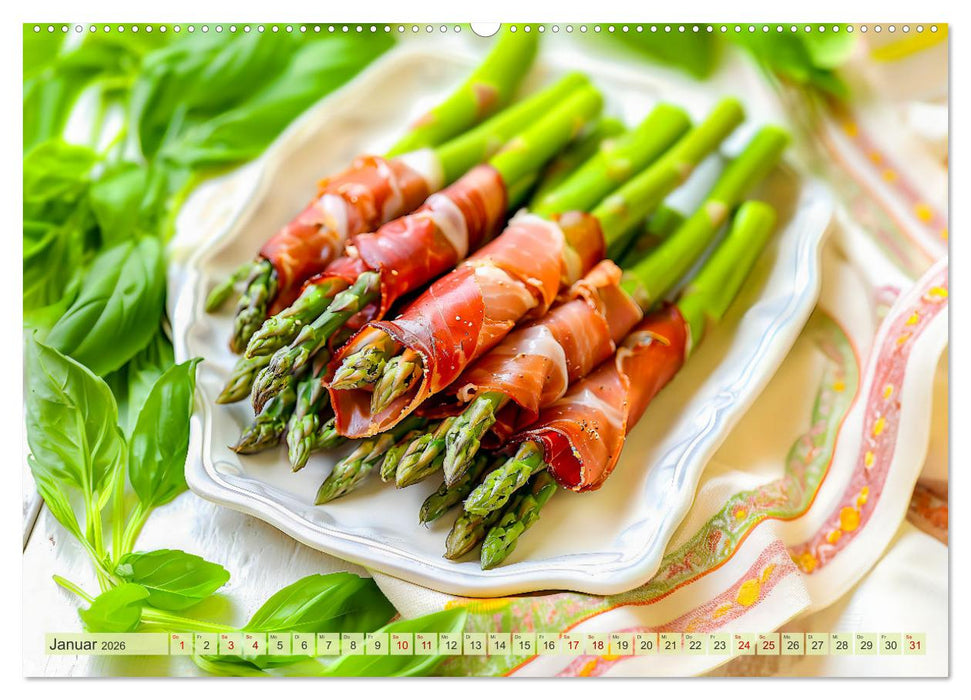 Alles Spargel oder was?! - Gerichte rund um den Spargel (CALVENDO Premium Wandkalender 2026)