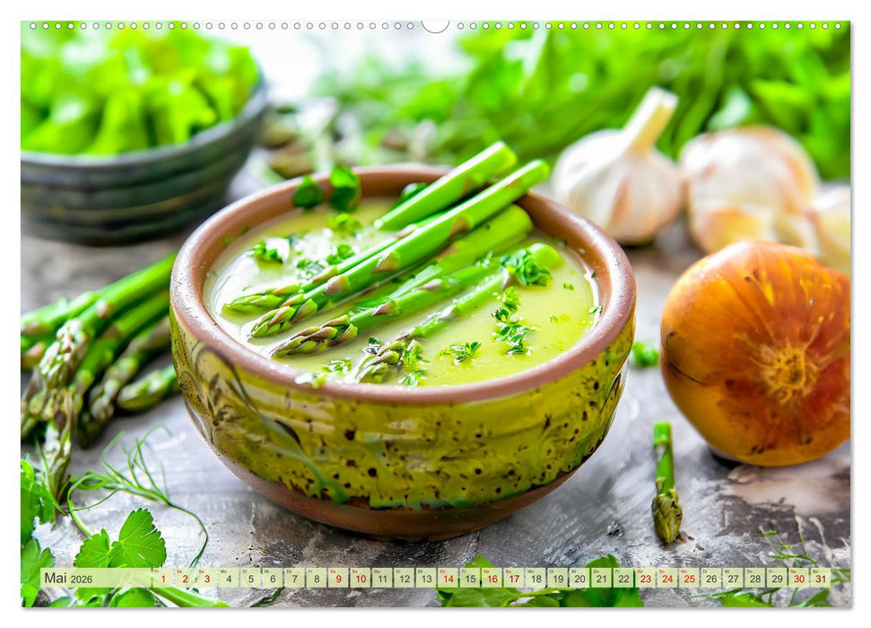 Alles Spargel oder was?! - Gerichte rund um den Spargel (CALVENDO Premium Wandkalender 2026)