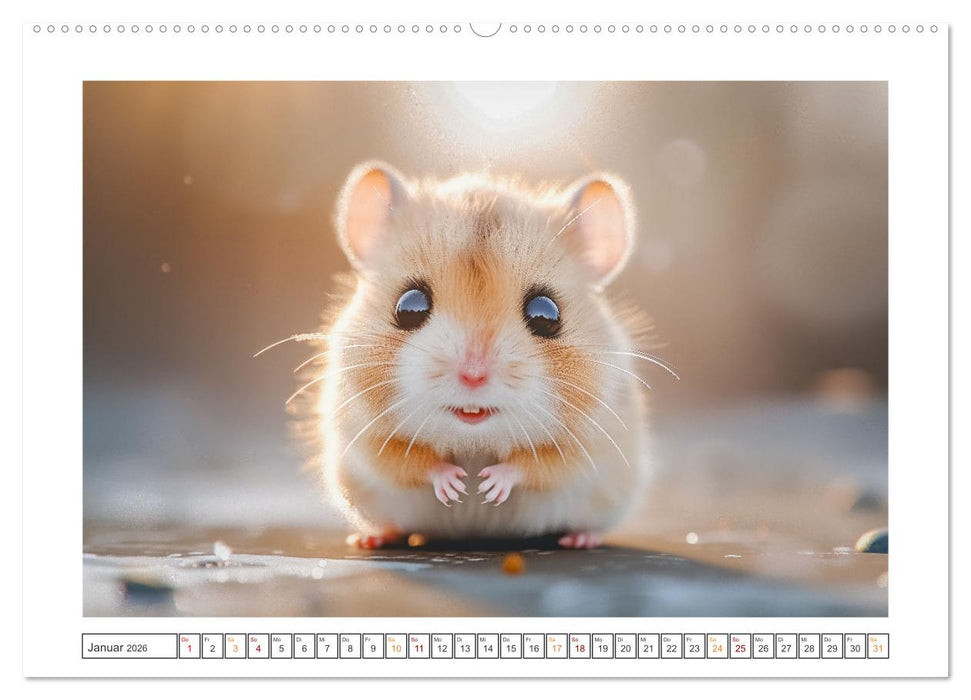 Lustige Hamster (CALVENDO Premium Wandkalender 2026)