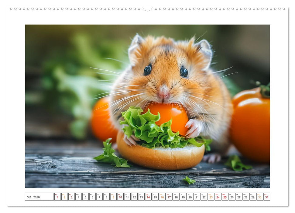 Lustige Hamster (CALVENDO Premium Wandkalender 2026)