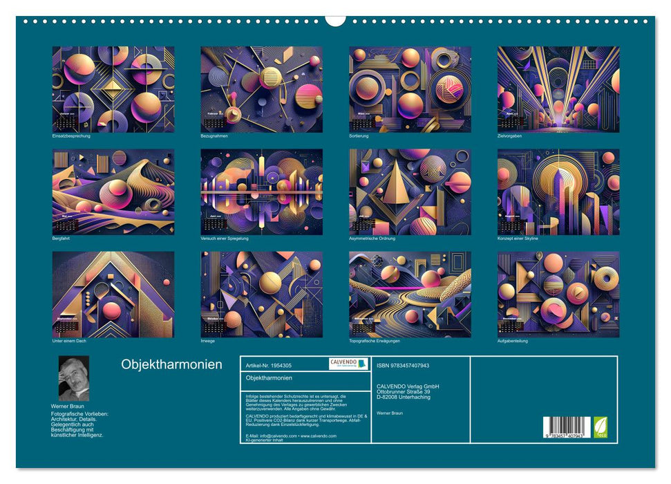 Objektharmonien (CALVENDO Wandkalender 2026)