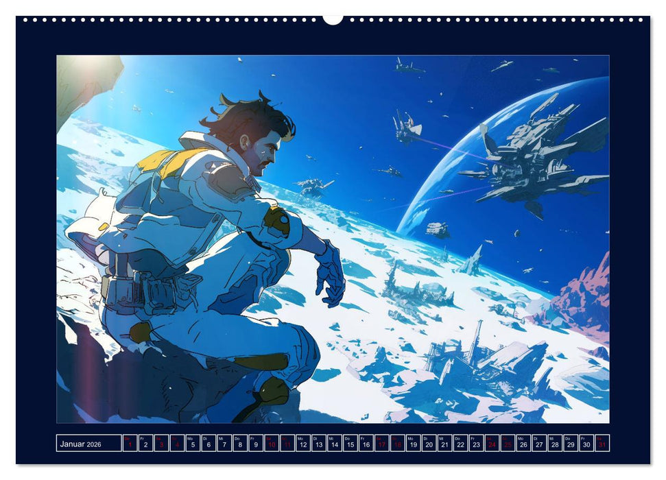 Interstellare Helden (CALVENDO Premium Wandkalender 2026)