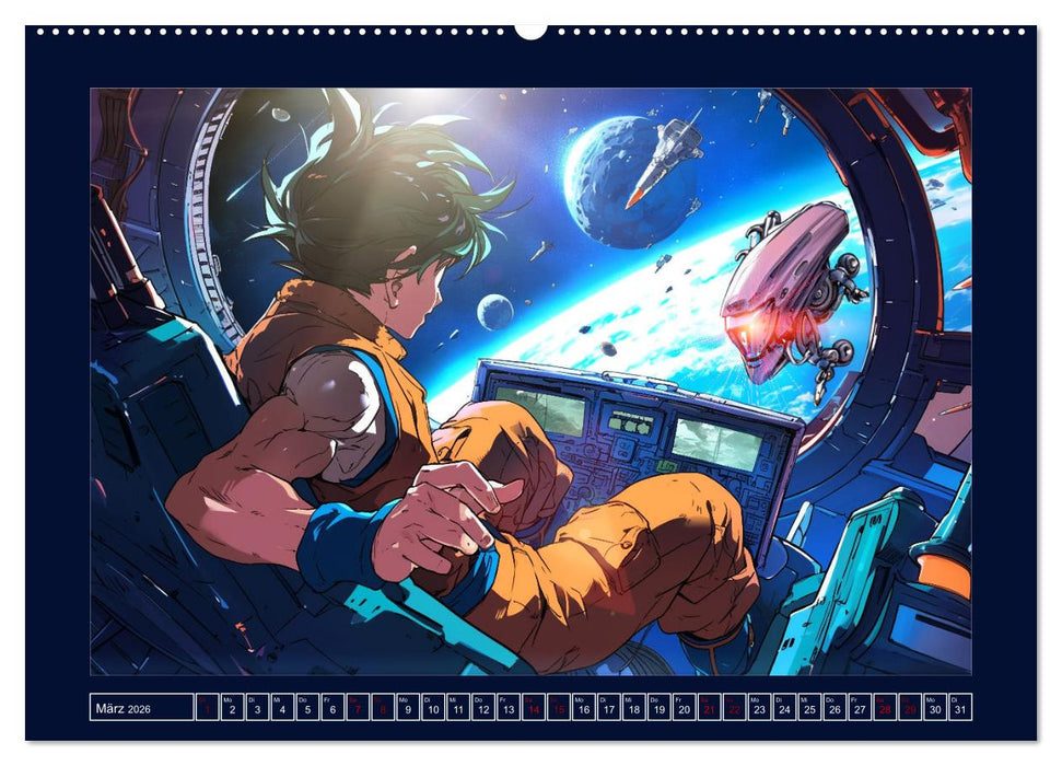 Interstellare Helden (CALVENDO Premium Wandkalender 2026)