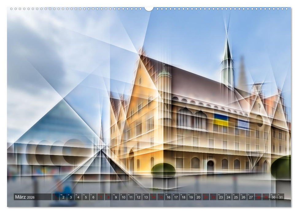 Digital - Kubistisch - Piktorial (CALVENDO Wandkalender 2026)