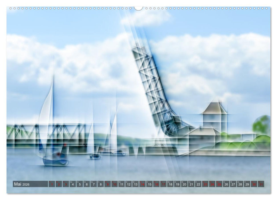 Digital - Kubistisch - Piktorial (CALVENDO Wandkalender 2026)