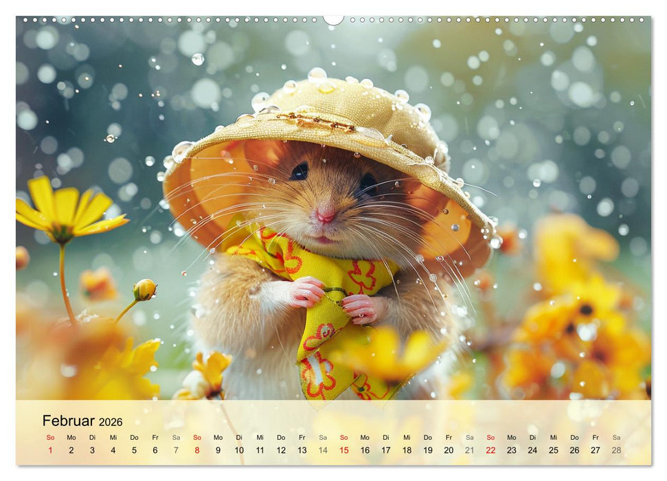 Die trendigsten Mäuse. Mode-Saison in der niedlichen Pelzchenwelt (CALVENDO Premium Wandkalender 2026)
