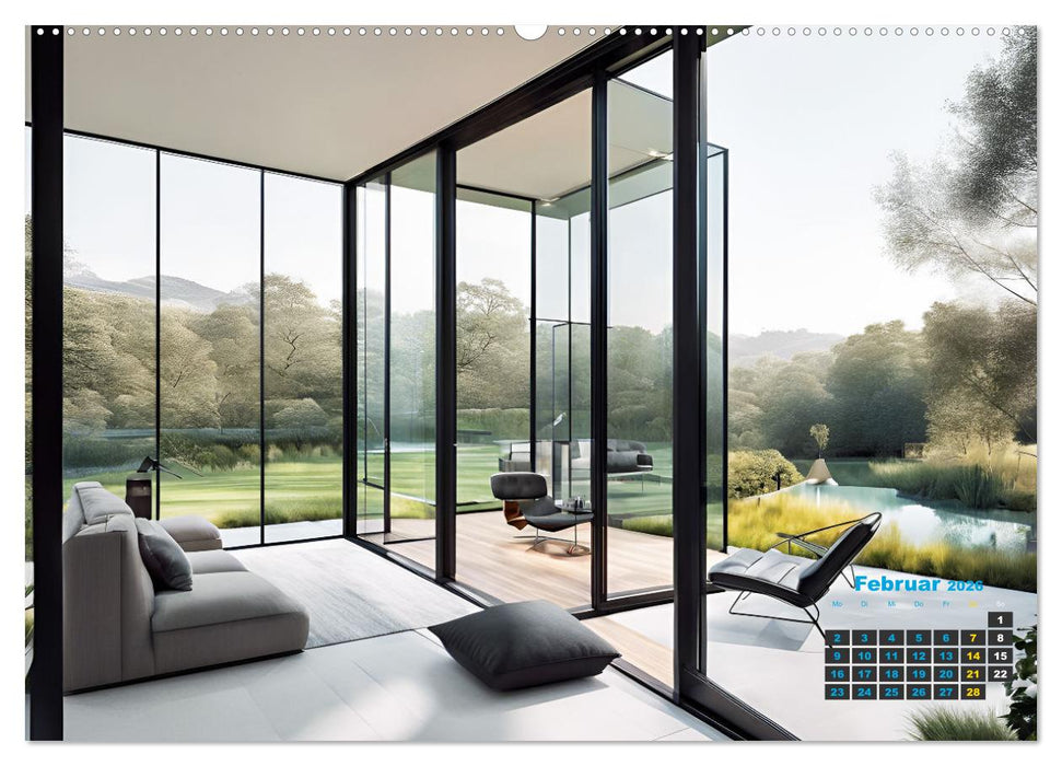 Wer im Glashaus sitzt... kann die Aussicht genießen (CALVENDO Premium Wandkalender 2026)