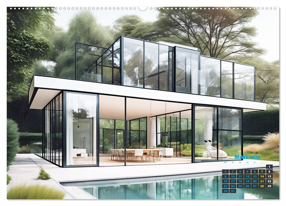 Wer im Glashaus sitzt... kann die Aussicht genießen (CALVENDO Premium Wandkalender 2026)