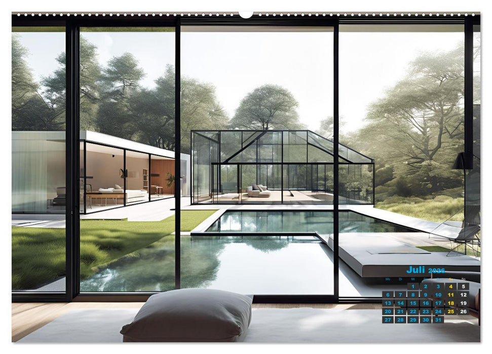 Wer im Glashaus sitzt... kann die Aussicht genießen (CALVENDO Premium Wandkalender 2026)