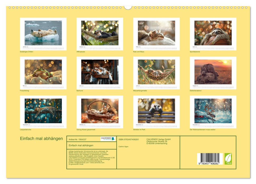 Einfach mal abhängen (CALVENDO Premium Wandkalender 2026)