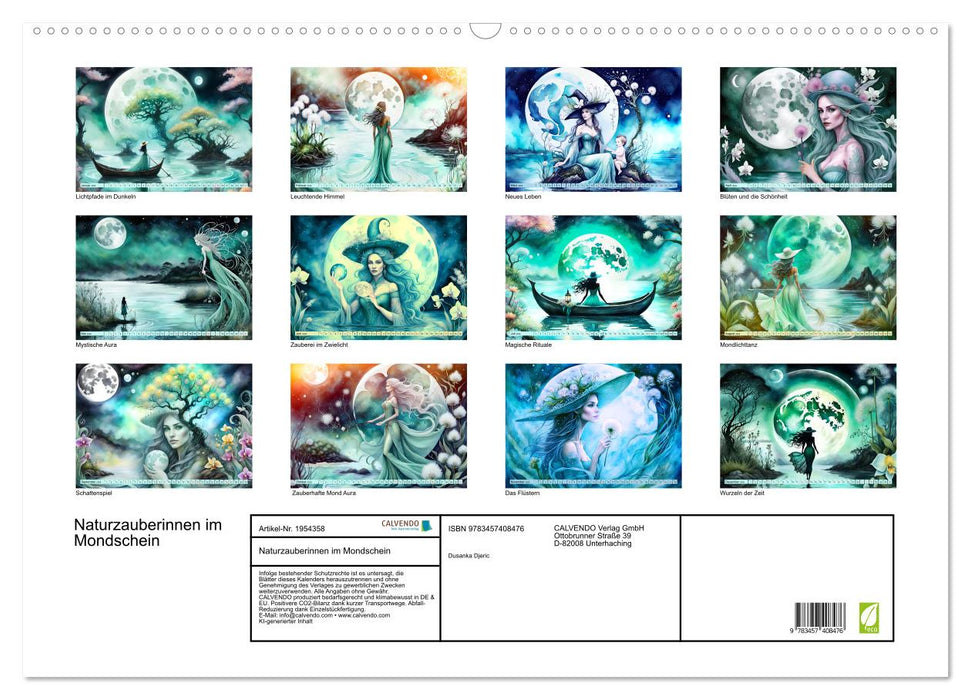 Naturzauberinnen im Mondschein (CALVENDO Wandkalender 2026)