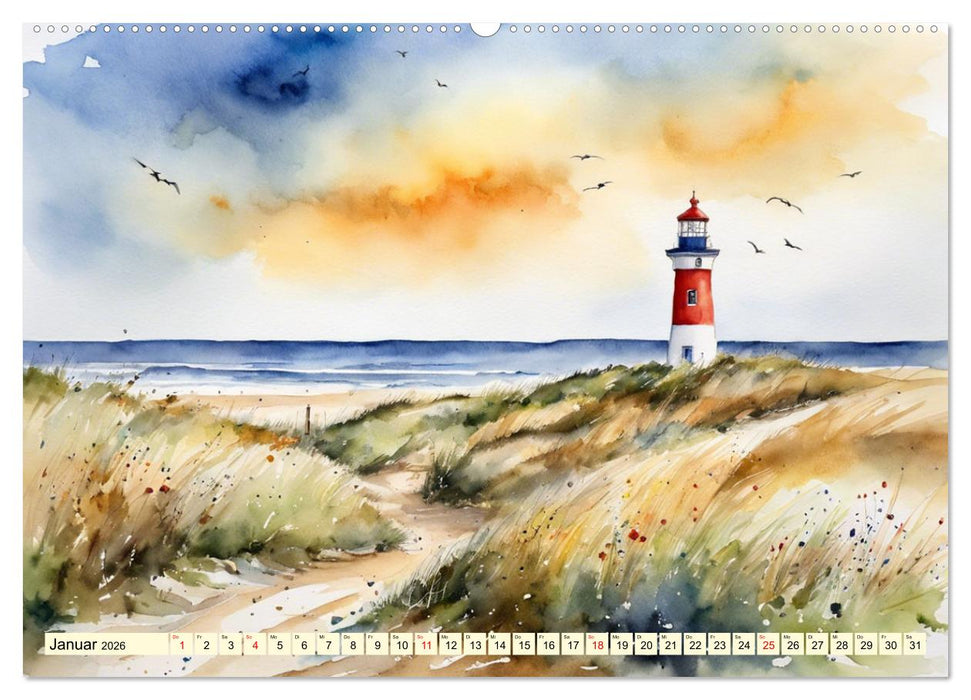 Norddeutsches Wattenmeer (CALVENDO Wandkalender 2026)