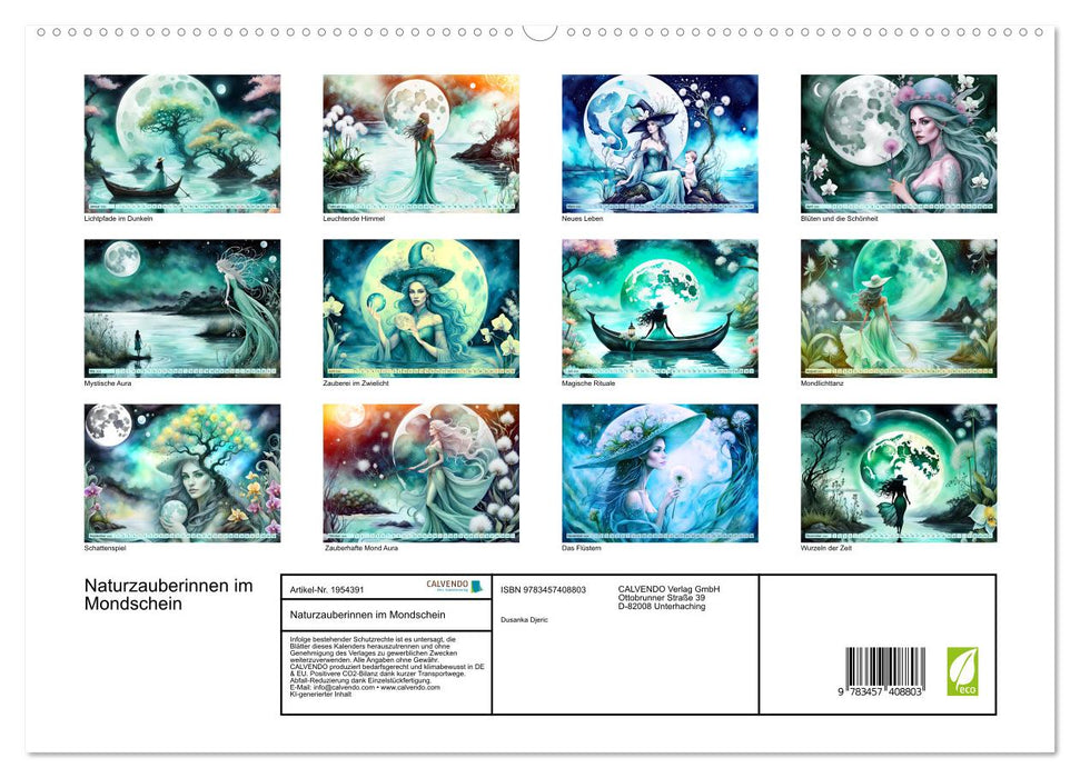 Naturzauberinnen im Mondschein (CALVENDO Premium Wandkalender 2026)