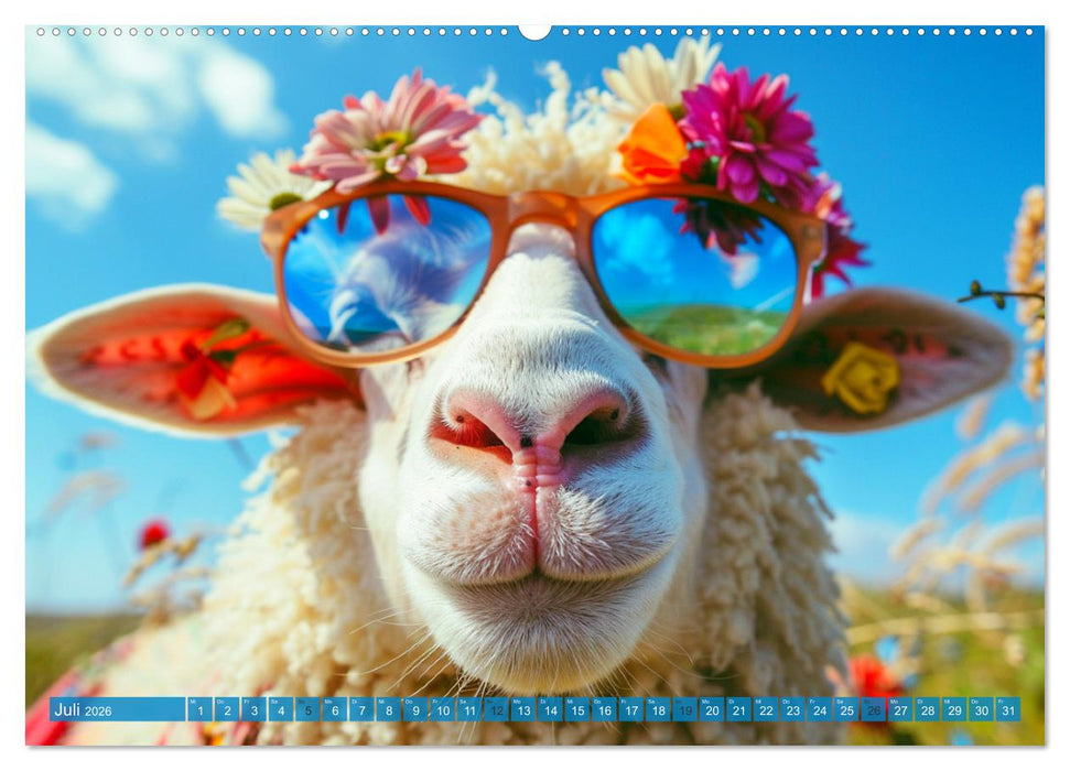 Witzige Tier-Selfies. Lustige Portraits aus der Tierwelt (CALVENDO Premium Wandkalender 2026)