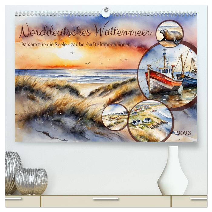 Norddeutsches Wattenmeer (CALVENDO Premium Wandkalender 2026)