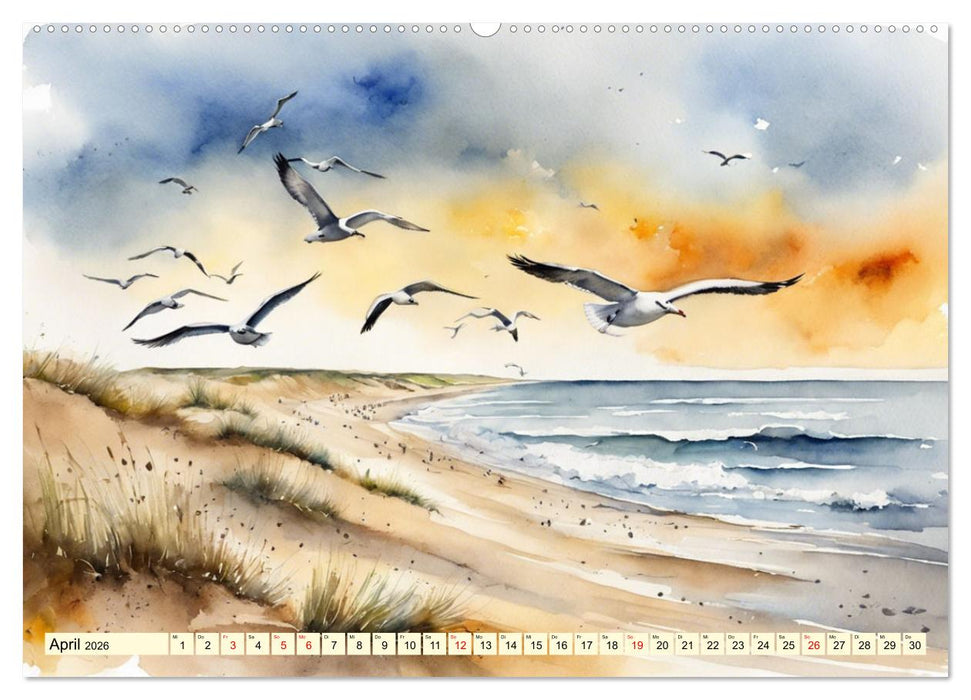 Norddeutsches Wattenmeer (CALVENDO Premium Wandkalender 2026)