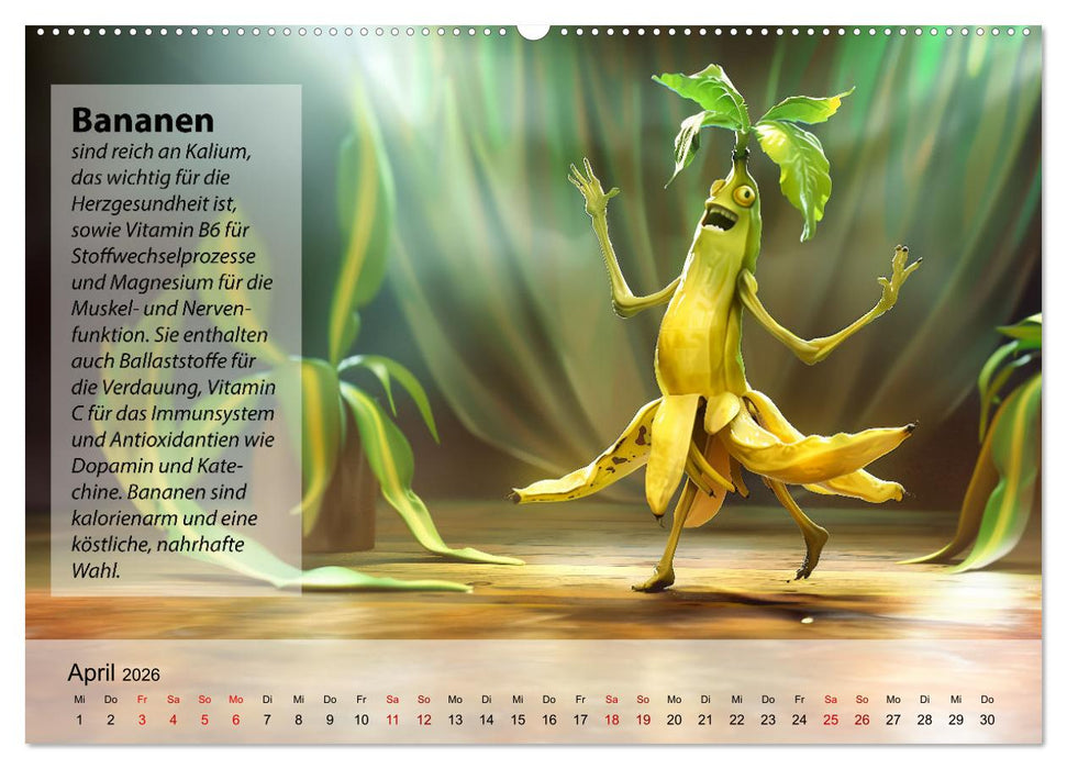 Tanzende Früchtchen (CALVENDO Premium Wandkalender 2026)