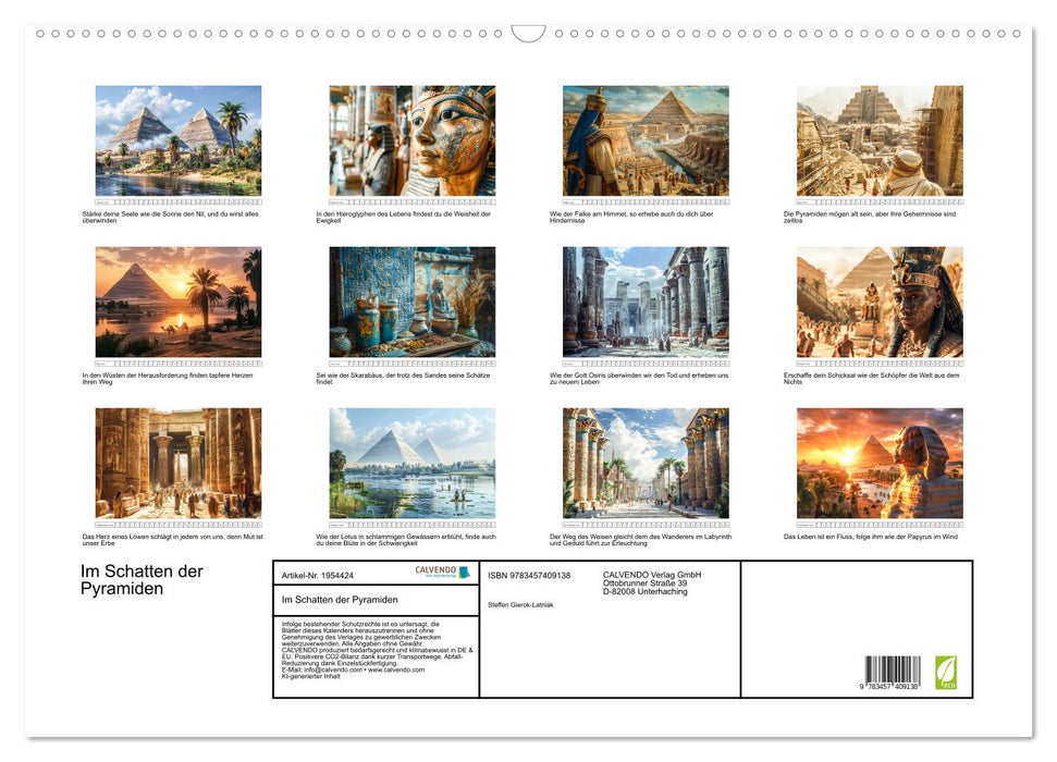 Im Schatten der Pyramiden (CALVENDO Wandkalender 2026)