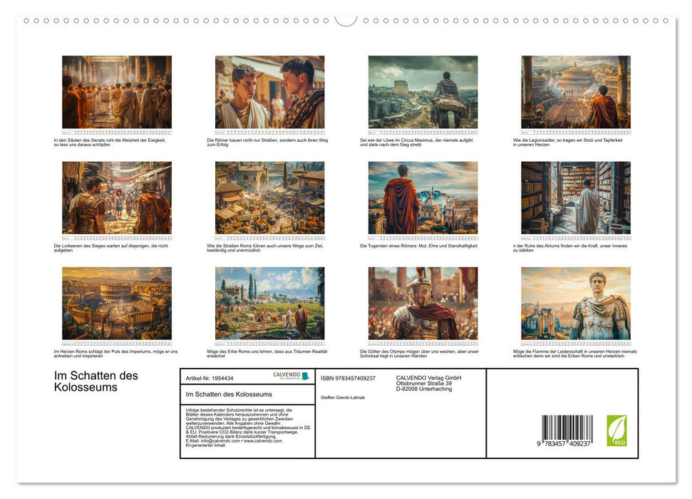Im Schatten des Kolosseums (CALVENDO Premium Wandkalender 2026)