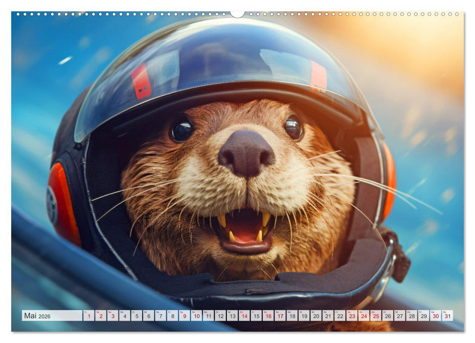 Fleißige Otter - Wer hätte nicht gerne einen niedlichen Otter auf der Arbeit (CALVENDO Wandkalender 2026)