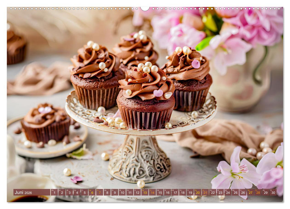 Alles Schokolade oder was?! - Heiße und kalte Gaumenfreuden aus Schokolade (CALVENDO Wandkalender 2026)