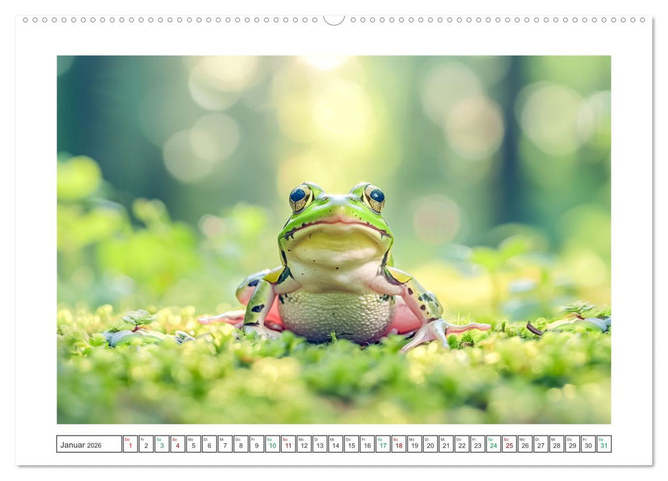 Lustige Amphibienbande (CALVENDO Wandkalender 2026)