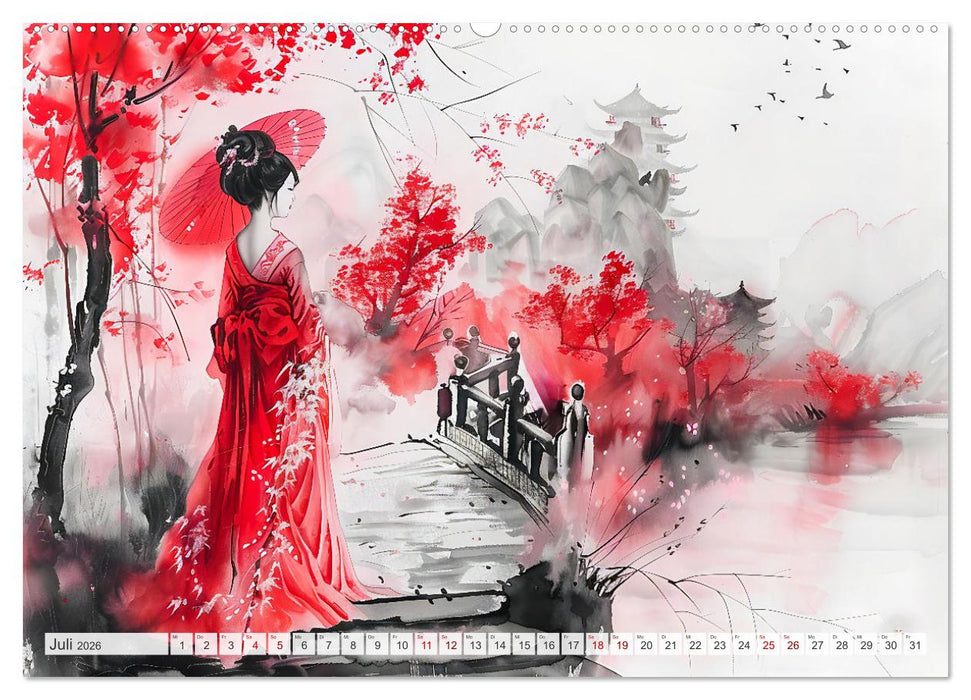 Die Essenz von China - Chinesische Landschaften und Symbole in Harmonie (CALVENDO Premium Wandkalender 2026)