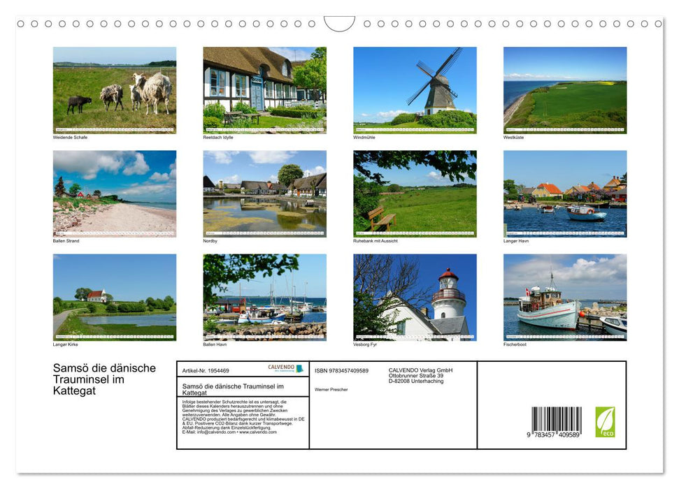 Samsö die dänische Trauminsel im Kattegat (CALVENDO Wandkalender 2026)