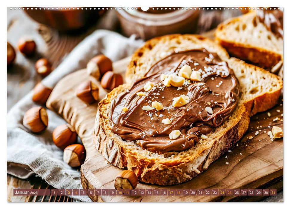 Alles Schokolade oder was?! - Heiße und kalte Gaumenfreuden aus Schokolade (CALVENDO Premium Wandkalender 2026)