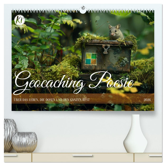 Geocaching Poesie (CALVENDO Premium Wandkalender 2026)