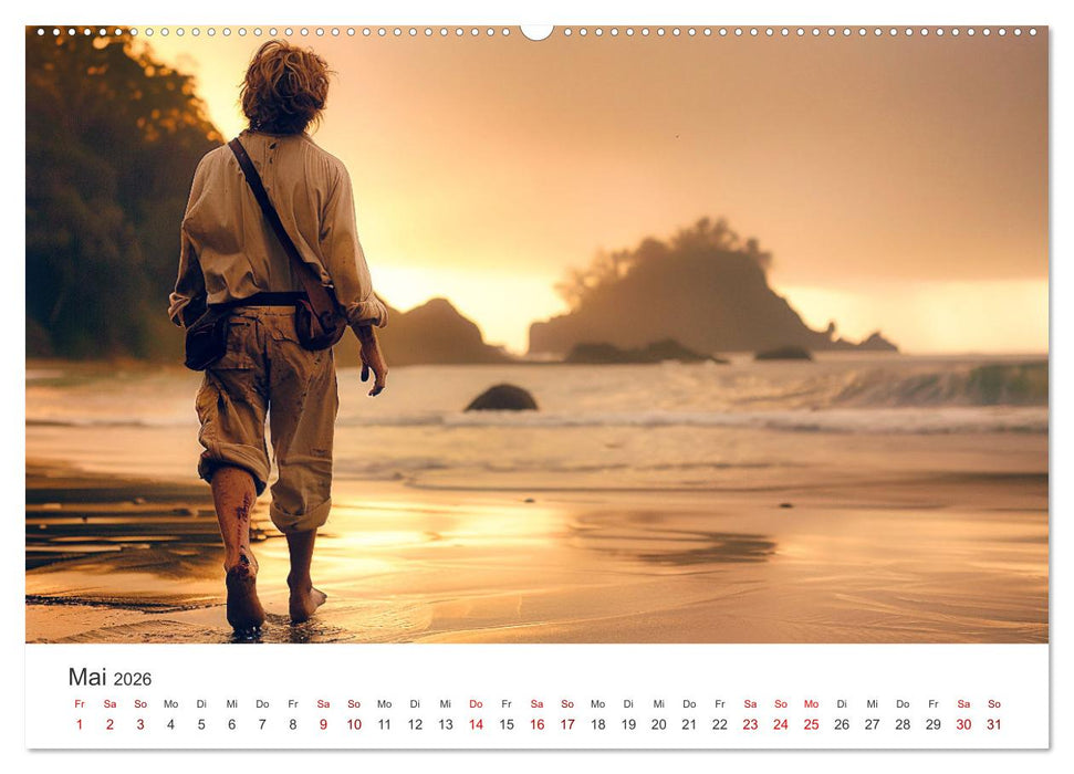 Gestrandet - Ein Jahr auf Robinsons Insel (CALVENDO Wandkalender 2026)