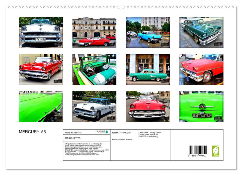 MERCURY '55 (CALVENDO Premium Wandkalender 2026)