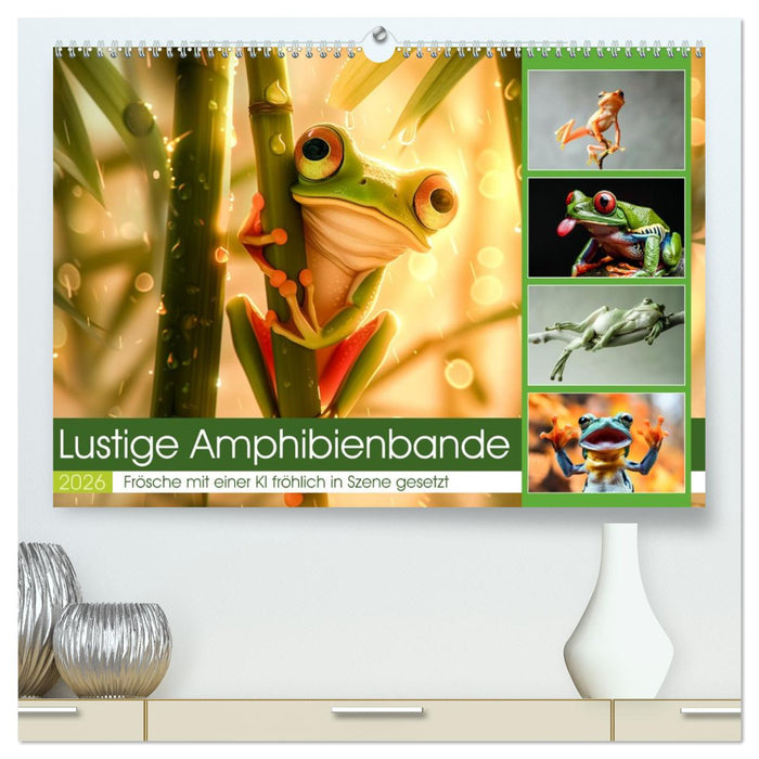 Lustige Amphibienbande (CALVENDO Premium Wandkalender 2026)