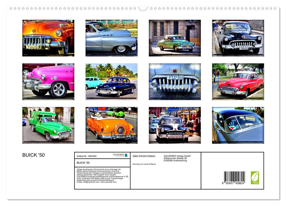 BUICK '50 (CALVENDO Premium Wandkalender 2026)