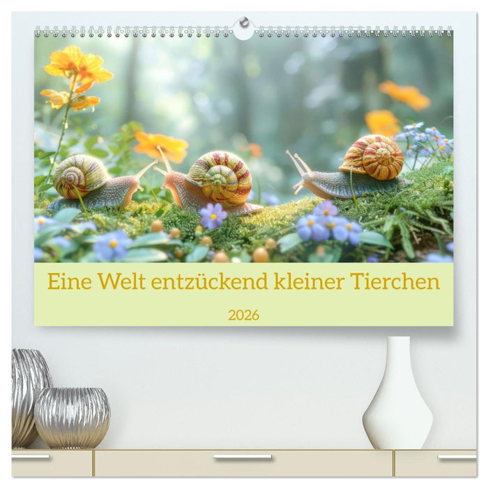 Eine Welt entzückend kleiner Tierchen (CALVENDO Premium Wandkalender 2026)