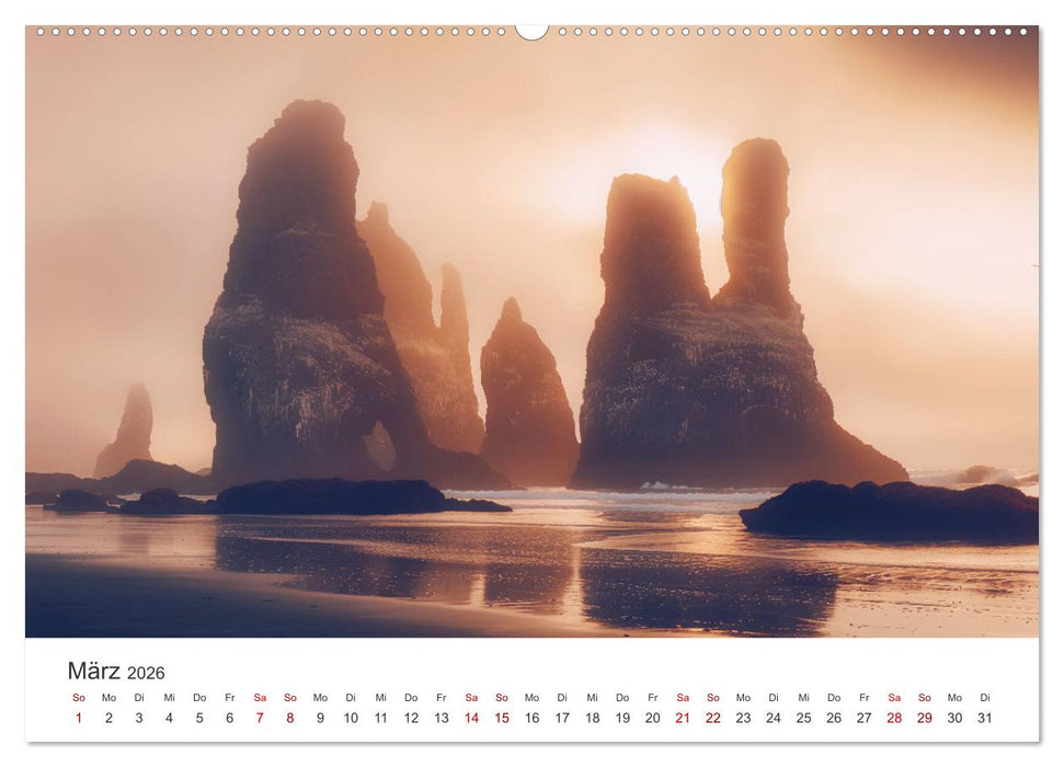 Gestrandet - Ein Jahr auf Robinsons Insel (CALVENDO Premium Wandkalender 2026)
