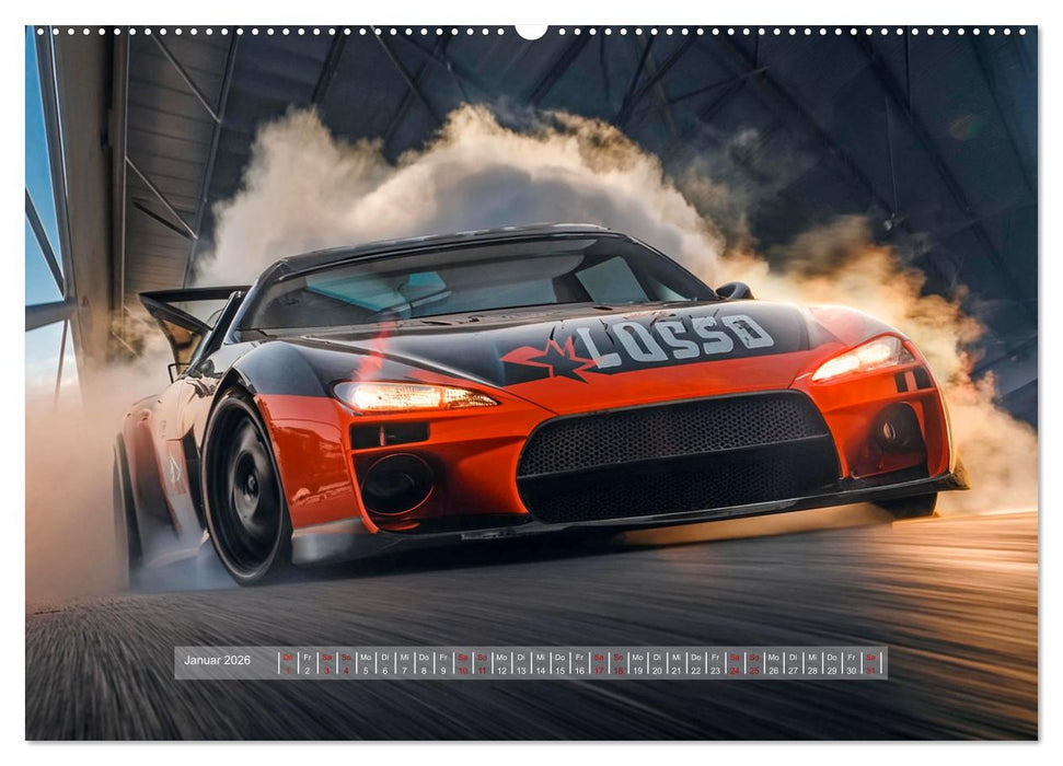 Fantasievolle Rennautos - Im Rausch der Geschwindigkeit (CALVENDO Premium Wandkalender 2026)