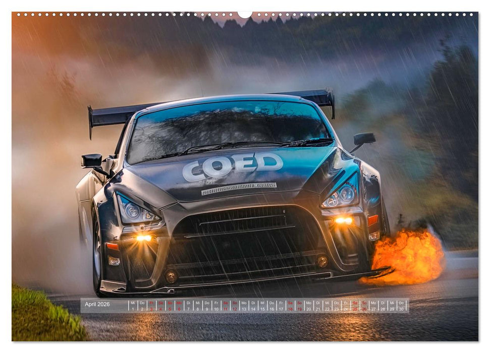 Fantasievolle Rennautos - Im Rausch der Geschwindigkeit (CALVENDO Premium Wandkalender 2026)