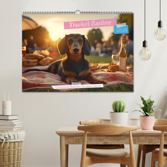 Dackel Zauber - Charmante Begleiter für jeden Monat (CALVENDO Wandkalender 2026)
