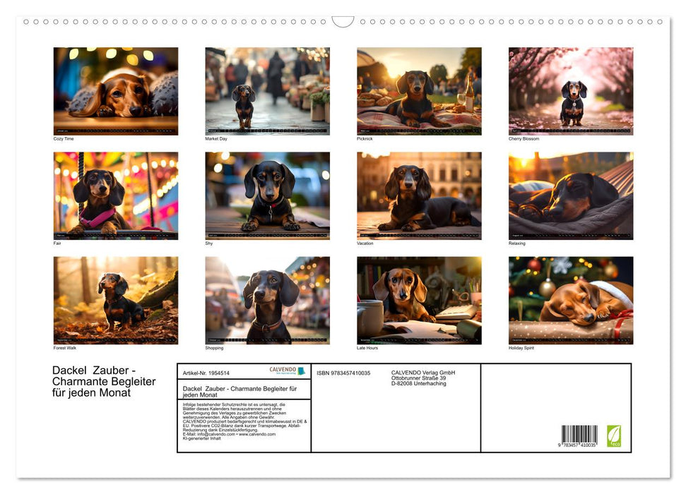 Dackel Zauber - Charmante Begleiter für jeden Monat (CALVENDO Wandkalender 2026)