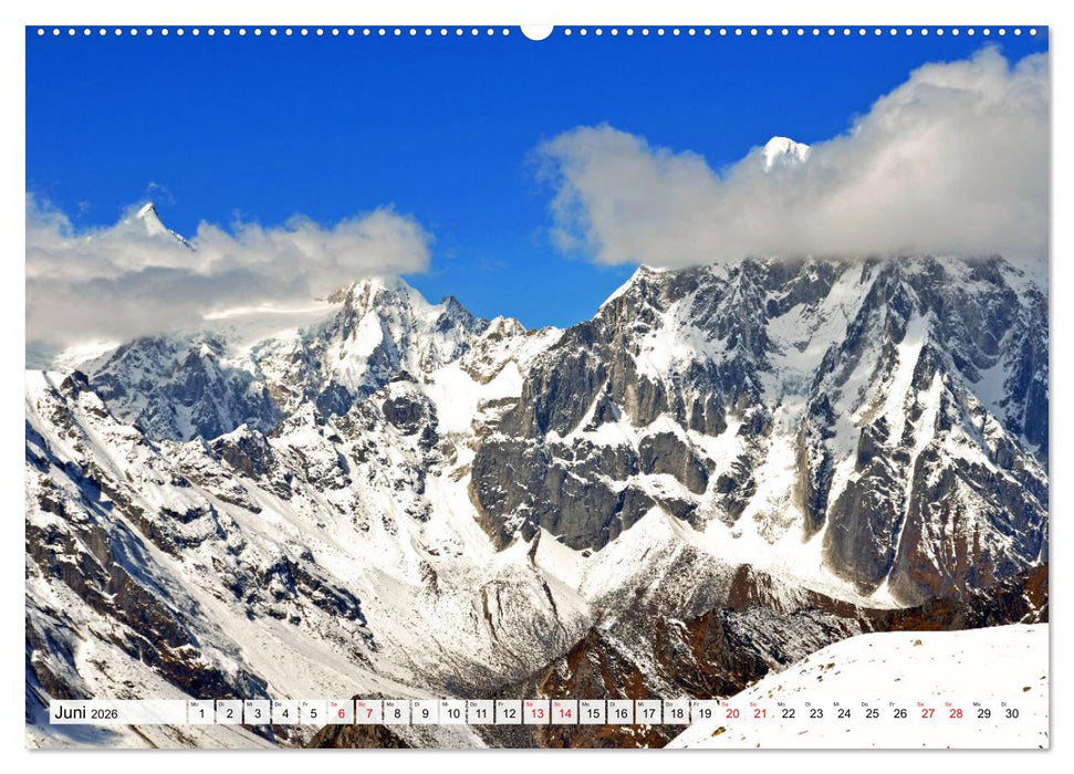 MANASLU HIMAL gewaltige Bergriesen (CALVENDO Wandkalender 2026)