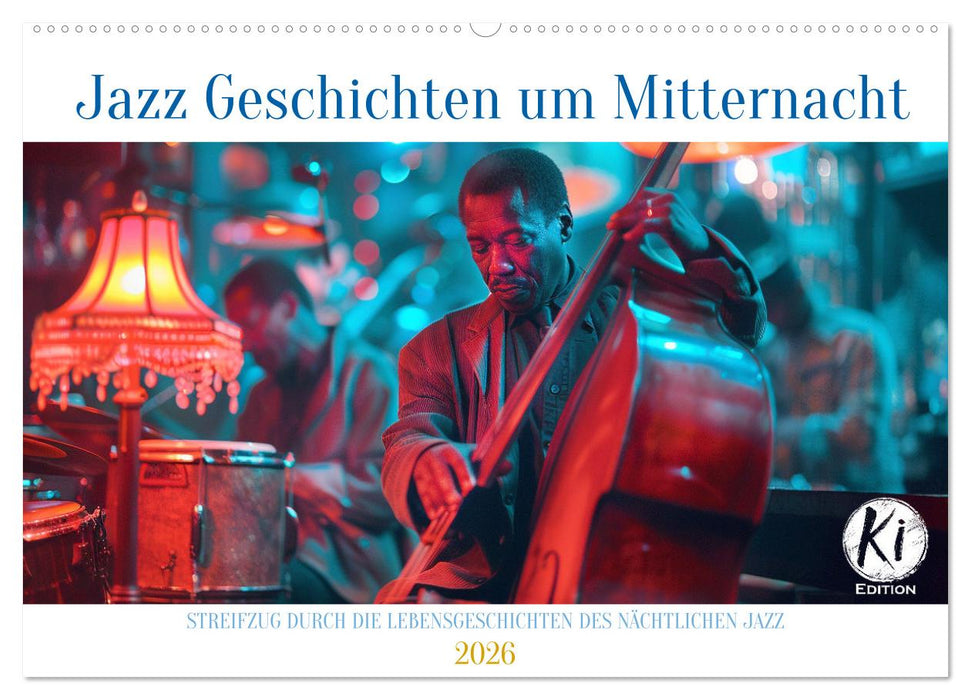 Jazz Geschichten um Mitternacht (CALVENDO Wandkalender 2026)