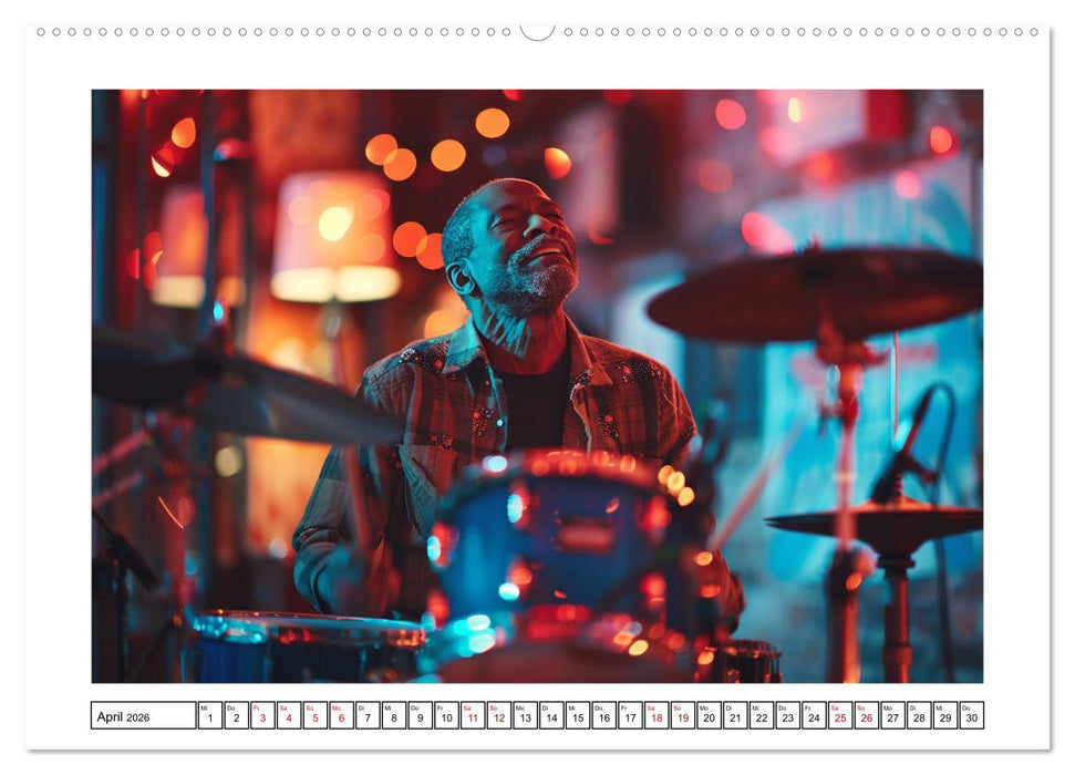 Jazz Geschichten um Mitternacht (CALVENDO Wandkalender 2026)