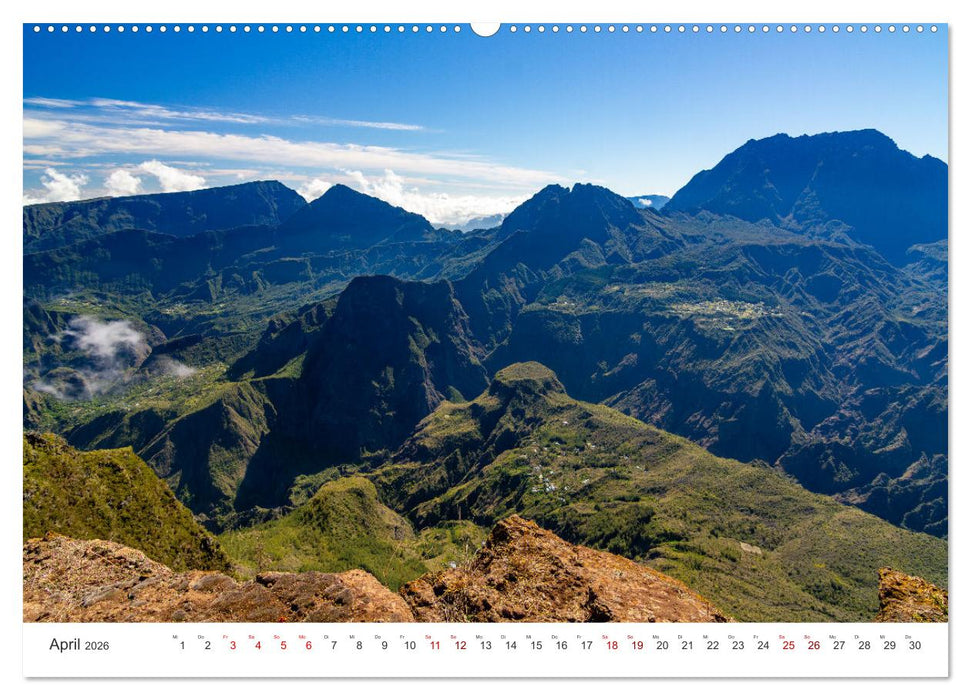 Île de la Réunion - Das französische Paradies im Indischen Ozean (CALVENDO Premium Wandkalender 2026)