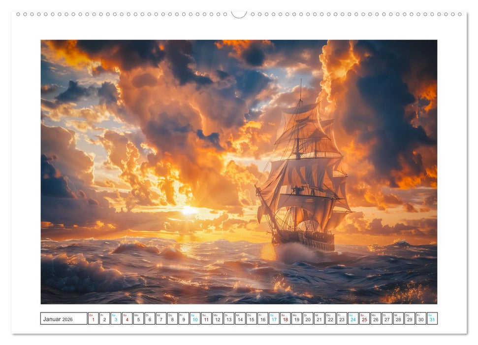 Wind und Wogen (CALVENDO Premium Wandkalender 2026)