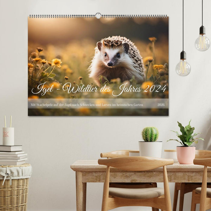 Igel - Wildtier des Jahres 2024 (CALVENDO Wandkalender 2026)