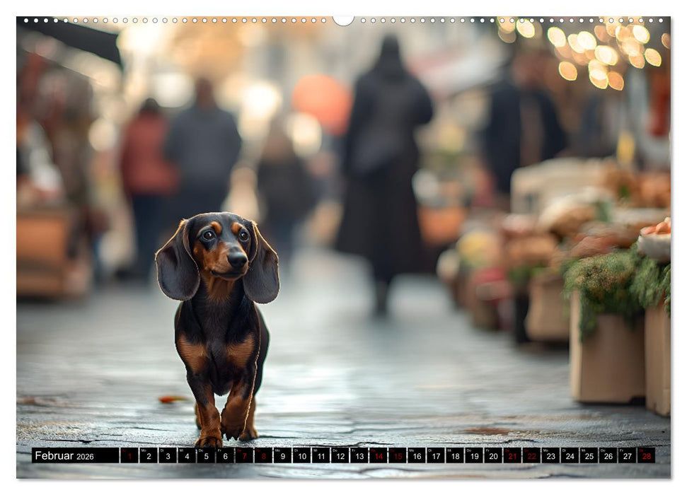 Dackel Zauber - Charmante Begleiter für jeden Monat (CALVENDO Premium Wandkalender 2026)
